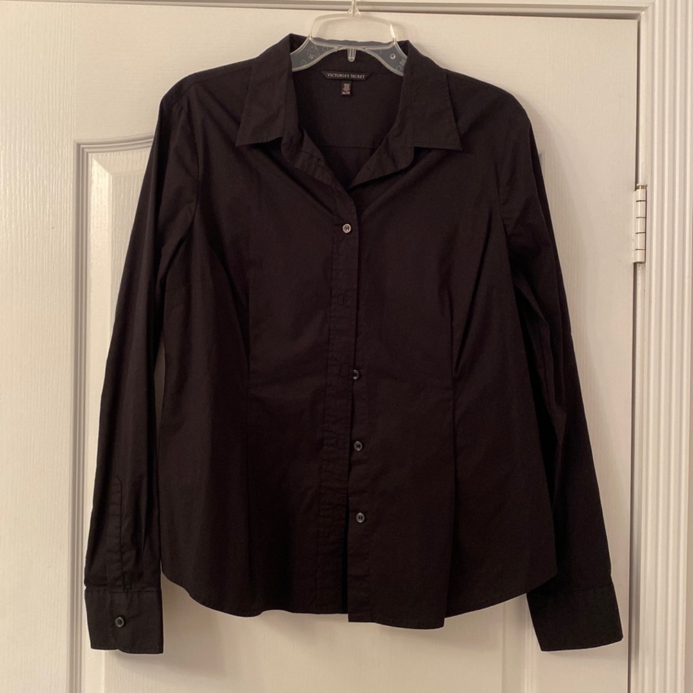 Victoria secret black blouse size xl